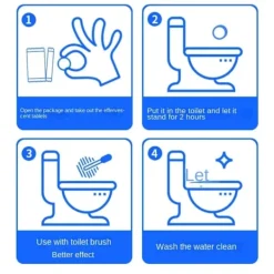 Online 12 tabletter/set Brusande rengöringstabletter för toalett pink