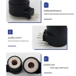 Outlet 279834 Torktumlare Gasventil Tändspole Kit - Ersätter AP3094251 PS334310 306105 306106 694540 694539 12001349[D] Black