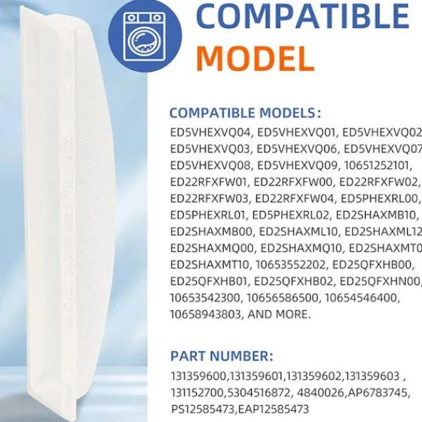 New unbranded 131359600 Torktumlare Luddfilter Skärm Ersättning för 5304516871 131152700
