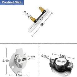 Online 279816 Torktumlare Termostat Termisk Avstängningssats för & Torktumlare Ersätter AP3094244 3399848 PS334299 279816 Edition d