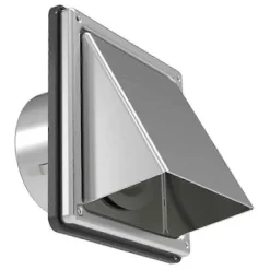 Discount 6 tum Torktumlarens Ventilationslock Utomhusvägg med Dämpad Backventil, Extern Utblåsningsväggventil, Rostfritt Stål Ventilationslock