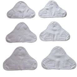 Discount 6 tvättbara mikrofiberångmoppdynor, tvättbara överdragsångmoppdynor, fästs enkelt på ångmopp via, mikrofiberångmoppdukar