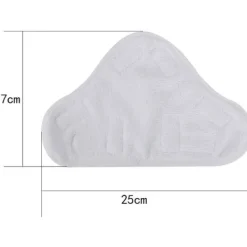 New 6 tvättbara mikrofiber-velcro-dukar för ångmopp, tvättbart överdrag