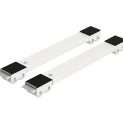 New 2 Tvättmaskinsställ med hjul, kompatibla med tvättmaskin, kylskåp, torktumlare, frys, stöder upp till 300 kg, 24 hjul, broms ingår [YDE]