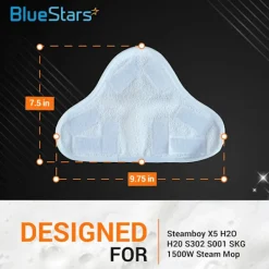 Sale 2024 Uppgraderad H2OX5 Mikrofiber Ångmopp Pad Ersättning - Kompatibel med H2O H20 Ångmopp X5 - Tvättbar och Återanvändbar - 10-Pack