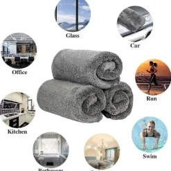 Online 40 x 60 cm Torkduk, XXL Super Duschrum Rengöringsduk, Duschkabinduk för Borttagning av Vatten i Dusch och Badrum, Säg Hejdå till Ränder