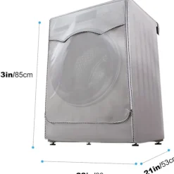 60 x 53 x 85cm, Silver Vattentät Hemma Tvättmaskin Skydd - Sol