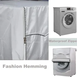60 x 53 x 85cm, Silver Vattentät Hemma Tvättmaskin Skydd - Sol