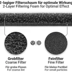 Sale 2 x Filter för Bauknecht Privileg Whirlpool HX 481010716911 Torktumlare, 230 x 115 x 14 mm