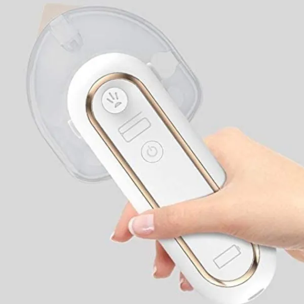 Outlet 1 x mini vit sladdlös resejärn, 360 graders järn, USB