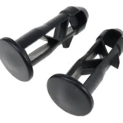 Best 65 X 18mm Förpackning med 10 Svarta Plastgångjärnstappar för Soptunne-lock för 240l Hushålls- och Kommersiella Soptunnor [DB]