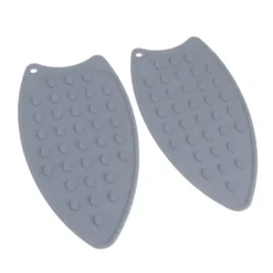 Best 2:a Silikon Strykjärnsunderlägg Hållbar Värmebeständig Strykmatta för Strykbrädor Grå