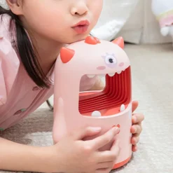 Online ABS Stark Sug Flygfälla Lampa Fotokatalytisk Monsterform Elektrisk Insektsdödare Rosa