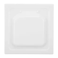 Outlet ABS Utomhus Torktumlare Ventilationsskydd med Dubbla Dörrar för 4-tums Kanal och Ventiler Vit Inkluderar 4 Skruvar