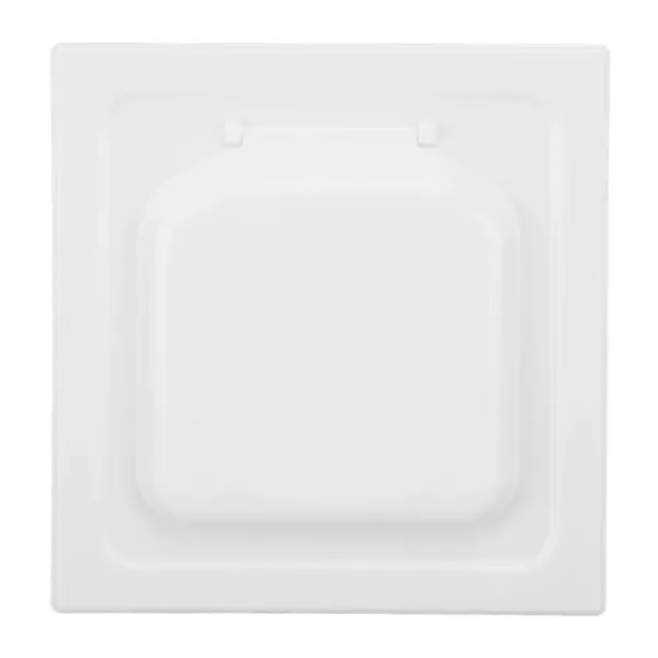 Outlet ABS Utomhus Torktumlare Ventilationsskydd med Dubbla Dörrar för 4-tums Kanal och Ventiler Vit Inkluderar 4 Skruvar