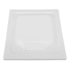 Outlet ABS Utomhus Torktumlare Ventilationsskydd med Dubbla Dörrar för 4-tums Kanal och Ventiler Vit Inkluderar 4 Skruvar