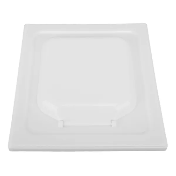 Outlet ABS Utomhus Torktumlare Ventilationsskydd med Dubbla Dörrar för 4-tums Kanal och Ventiler Vit Inkluderar 4 Skruvar