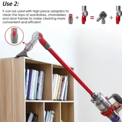 Best Bieco Adapter för Dyson V7 V8 V10 V11 V15 Snabbkoppling Låg Räckvidd Adapter 970790-01 Dammsugartillbehör Rengöringsverktyg