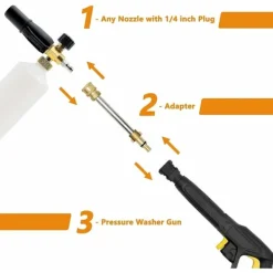 Best Adapter för högtryckstvätt, 1/4