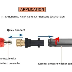 Discount Adapter för högtryckstvättpistol med 1/4