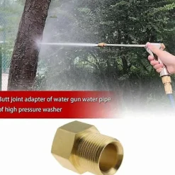 Online Adapter Mässing M22 14 mm Hona till Hane G1/2 Gänga för Högtryckstvättar