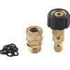 Adapterset för högtryckstvätt, snabbkoppling, M22 14mm vridbar till M22 metrisk anslutning, m22-14 vridbar +