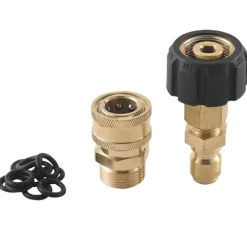 Adapterset för högtryckstvätt, snabbkoppling, M22 14mm vridbar till M22 metrisk anslutning, m22-14 vridbar +