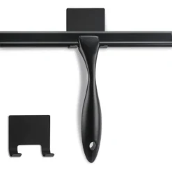 Clearance EURL Allround Duschskrapa: 25 cm Blad, Hållbart Rostfritt Stål, Ergonomiskt Handtag, Självhäftande Förvaringskrok, Rengöring Utan Ränder, Multi-Yta
