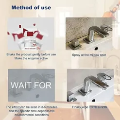 Best Anti-mögel Spray, Mögelrengörare Anti-mögel Rengöringsskum, Kraftfullt Multipurpose Skumrengöringsmedel, Tar Bort Fläckar Skum Badrum 2pcs