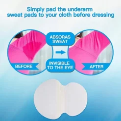 Anti-svett Stor Underarms Svettlapp för Män och Kvinnor, Bekväm Underarms Svettlapp, Engångs