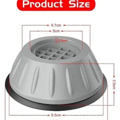 Antivibrationsdämpare, Antivibrationsfötter, 4 Stycken Fötter Tvättmaskin, Stabiliserande Fötter Sockel, Fötter Tvättmaskin, Dämpare M