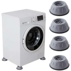 Hot Anti-vibrationsfötter, halkfria, höjande mattor för tvättmaskin