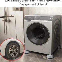 Hot Anti-vibrationsfötter, halkfria, höjande mattor för tvättmaskin