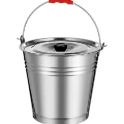 Askspann med lock för utomhus- och inomhusbruk, kolbehållare för grillkol