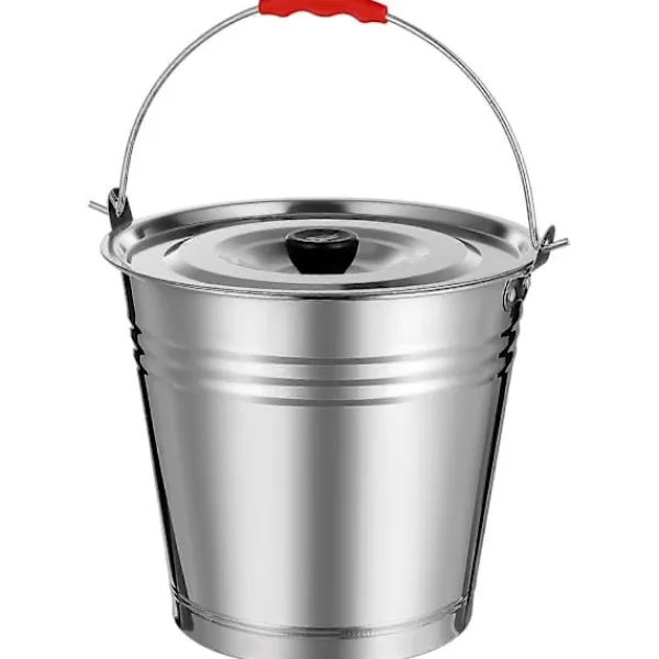 Askspann med lock för utomhus- och inomhusbruk, kolbehållare för grillkol