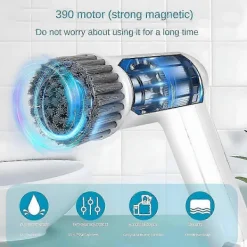 Online AURA Elektrisk Roterande Golvskrubber, Sladdlös Elektrisk Duschgolvskrubber Handhållen Rengöringsborste För Golv, Kök(a)