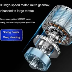 Online AURA Elektrisk Roterande Golvskrubber, Sladdlös Elektrisk Duschgolvskrubber Handhållen Rengöringsborste För Golv, Kök(a)