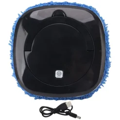 Outlet Automatisk golvmoppningsrobot med vattentank Dammsugare och mopprengöring Svart