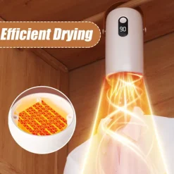 Discount Automatisk Klädångare, 200W Professionellt Varmluftstorksystem, Justerbara Inställningar för Hem, Studentboende, Affärsresor, Kompakt