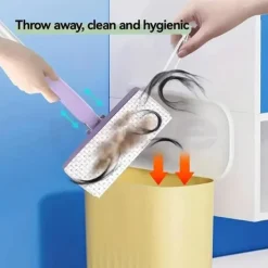 Clearance Automatisk Mini-mopp med Dukbyte – 360° Rotation Lazy Mop Golvrengörare | Hemrengöringsmopp