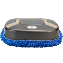 Clearance Automatisk mopprengörare ABS Inbyggt litiumbatteri Våt Torr Moppning Laddningsrobot Hem Silvergrå