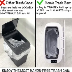 Discount Automatisk Smart Soptunna 3.2 Gallon Med Beröringsfri Rörelsesensor Och Anti, I Badrum, Toalett, K