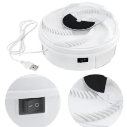 Discount Automatisk Spinning Mute Elektrisk flugfälla-enhet med fångstmat USB-kabel -CY JET1617