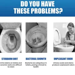 Clearance Automatisk Toalettrengörare, Hushållstoalett Rengör Smuts Deodorant Doft Toalett Rengöringsark