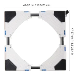 Hot Automatisk Tvättmaskin Basfäste med Broms 8 Hjul Kylskåpsstöd Rack 1 Styck