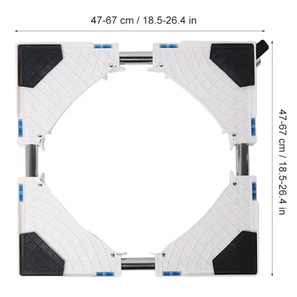 Hot Automatisk Tvättmaskin Basfäste med Broms 8 Hjul Kylskåpsstöd Rack 1 Styck