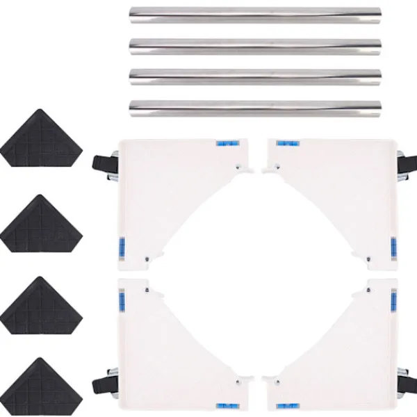 Hot Automatisk Tvättmaskin Basfäste med Broms 8 Hjul Kylskåpsstöd Rack 1 Styck
