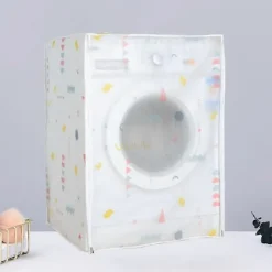 Outlet Automatiskt Tvättmaskinskydd Premium PEVA Tvättmaskinsfodral Vattentätt Dammtätt Tvättmaskinsskydd för Hemmet (60x55x82cm)