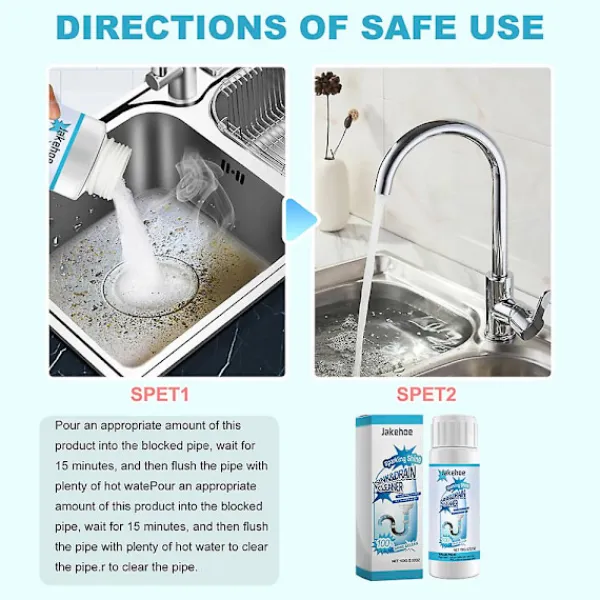 Outlet Avlägsna Hår & Slam Från Duschar, Badkar & Handfat - Snabbverkande Avloppsrensare, Rensa Blockeringar & Långsam Avrinning 2pcs