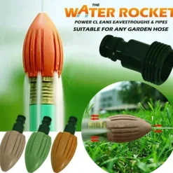 Sale Avloppsrengöringsmunstycke Vattenraket, Högtrycksavloppsrengöringsmunstycke, Avloppsrengöring Vattenmunstycke (Orange)